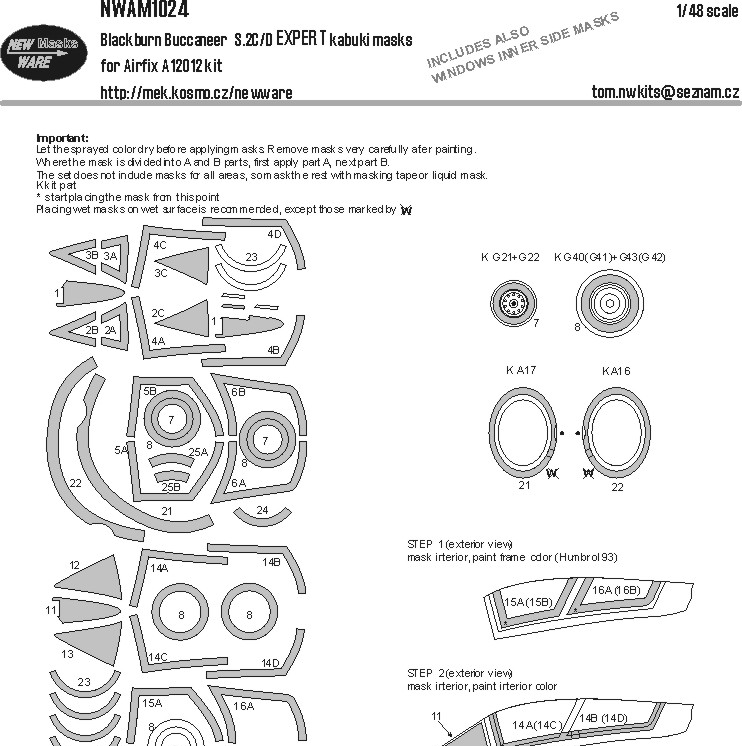 1:48 Blackburn Buccaneer S.2C/D EXPERT SET