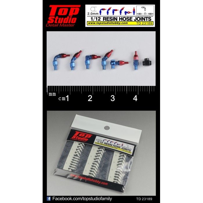 1:12 (2.0mm) resin hose joints