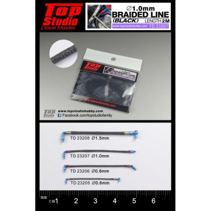 1.0mm braided line(black)