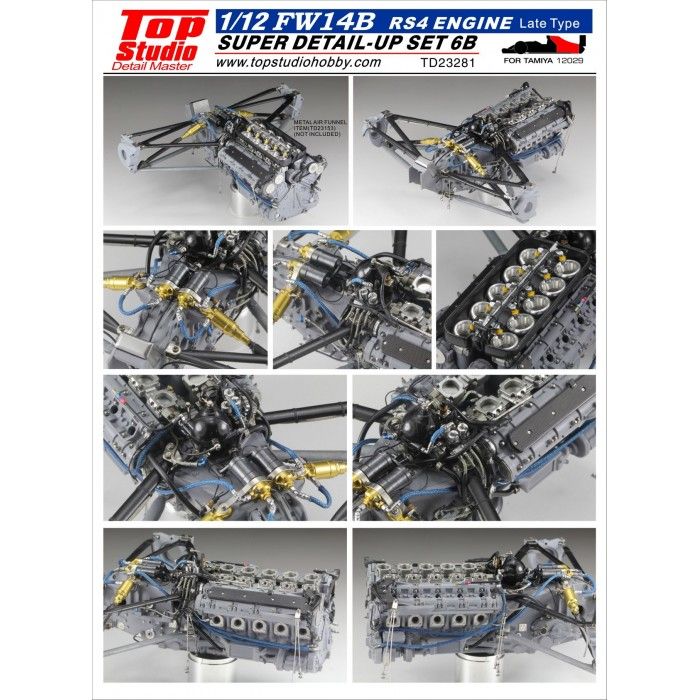 1:12 FW14B Super Detail-up Set 6B - Engine RS4 (Late Type)