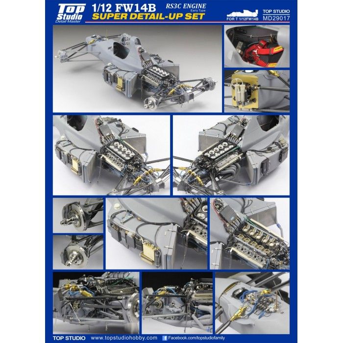 1:12 FW-14B Super Detail-Up Set - Engine RS3C (Early Type)