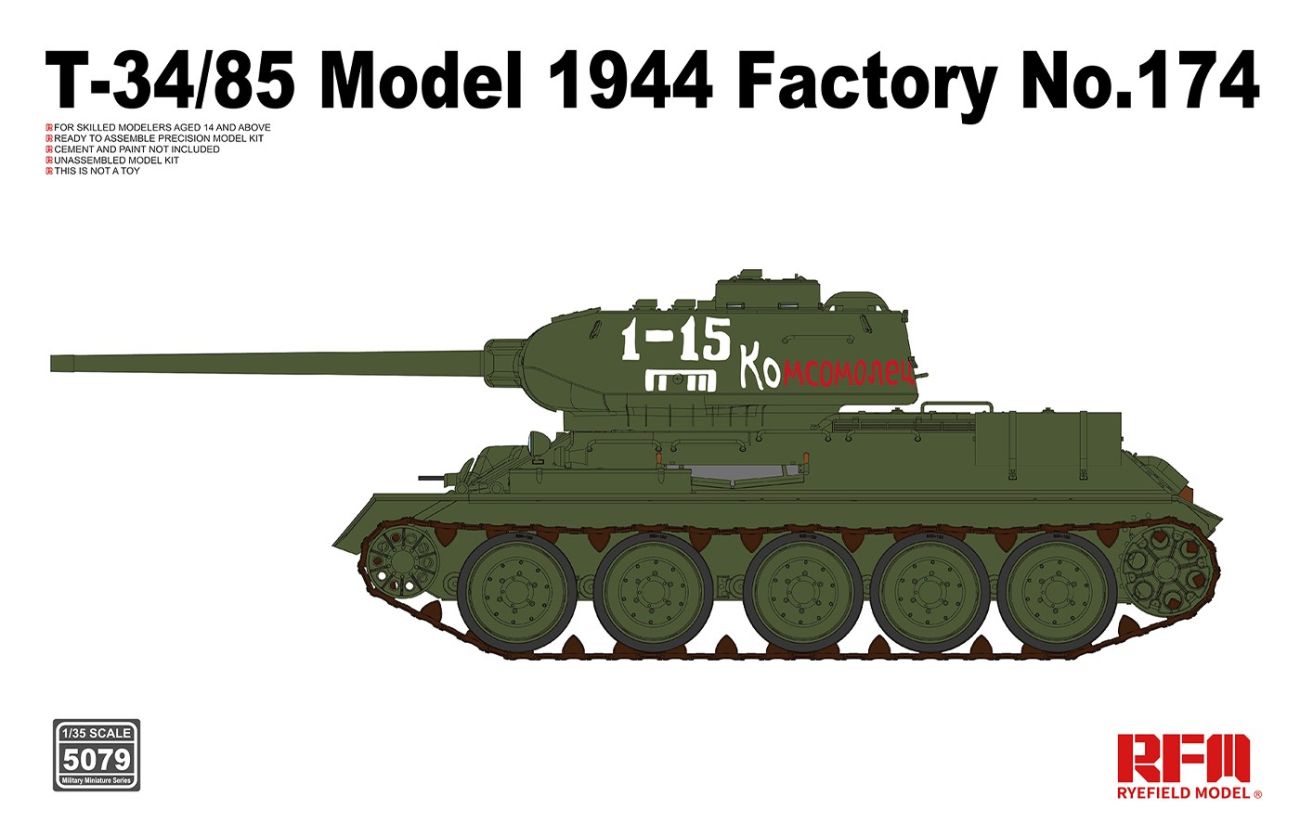 1:35 T-34/85 Model 1944 Factory No.174