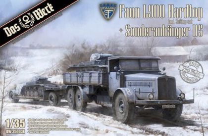 1:35 Faun L900 Hardtop incl. Softtop cab + Sonderanhanger 115