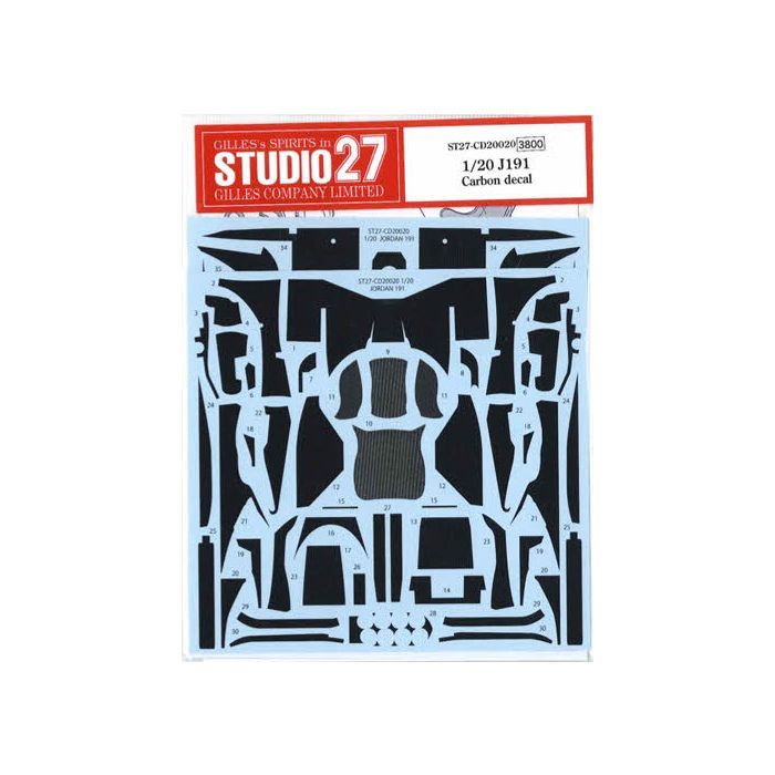 1:20 Jordan 191 carbon decal
