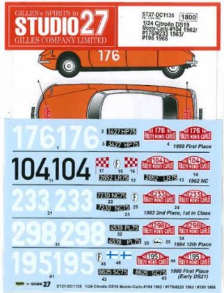 1:24 Citroën DS 19 Monte-Carlo 1959/1962/1963/1964/1966
