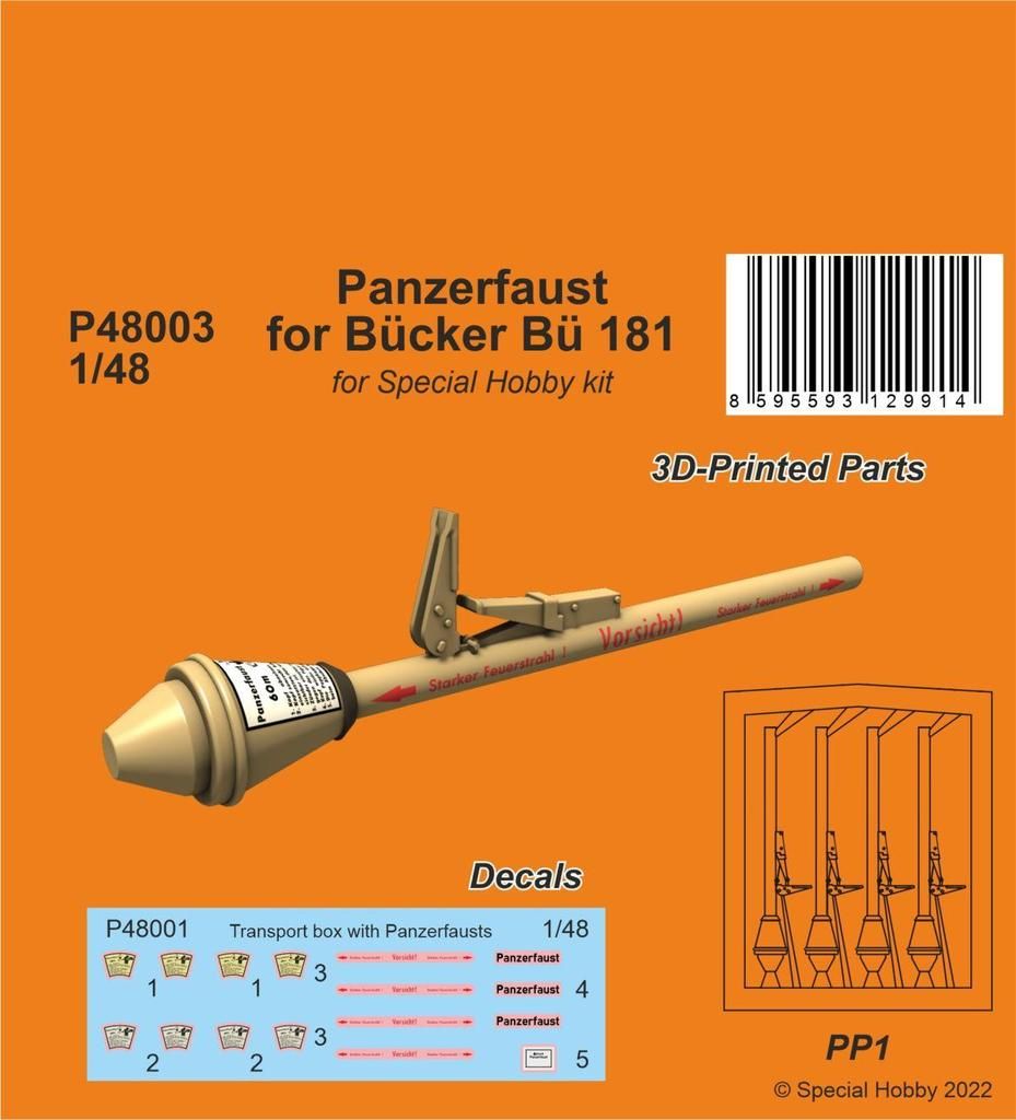1:48 Panzerfaust for Bücker Bü 181