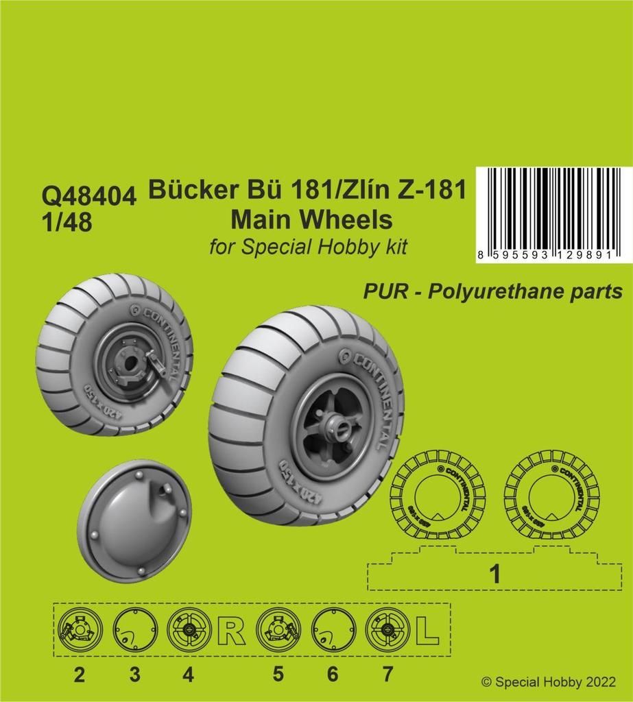 1:48 Bücker Bü 181/Zlín Z-181 Main Wheels