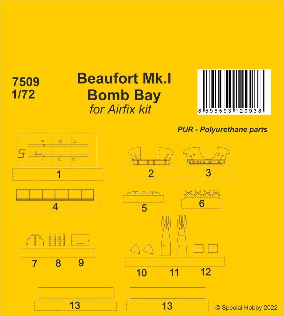 1:72 Beaufort Mk.I Bomb Bay / Airfix kit