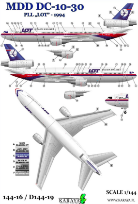 1:144 DC-10-30 Polish LOT