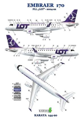 1:144 Embraer 170 LOT