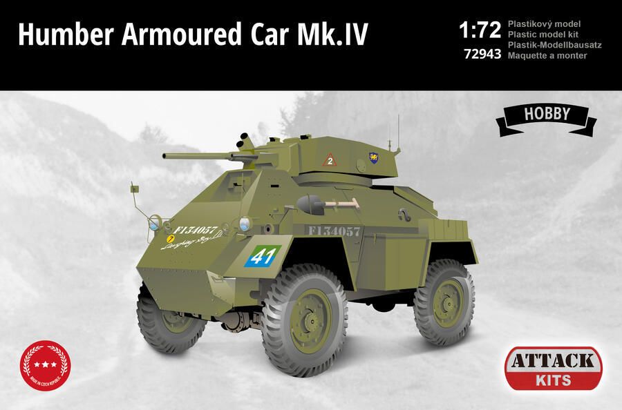 1:72 HUMBER ARMOURED CAR MK. IV BRITISH ARMY HOBBY LINE