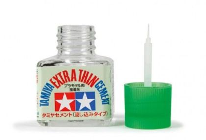 Tamiya Extra Thin Cement ( 40ML ) - Lepidlo na plast.modely řídké se štětečkem