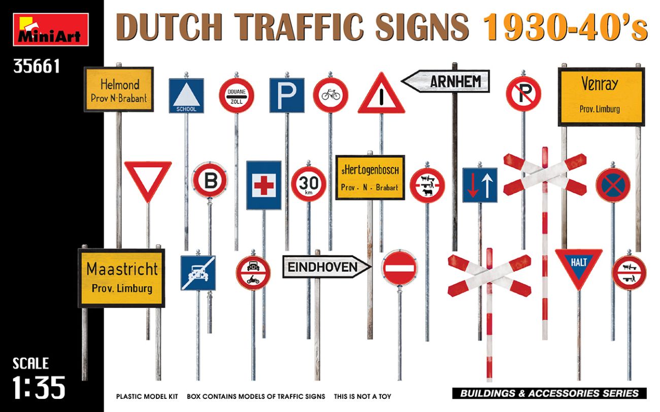 1:35 DUTCH TRAFFIC SIGNS 1930-40’s