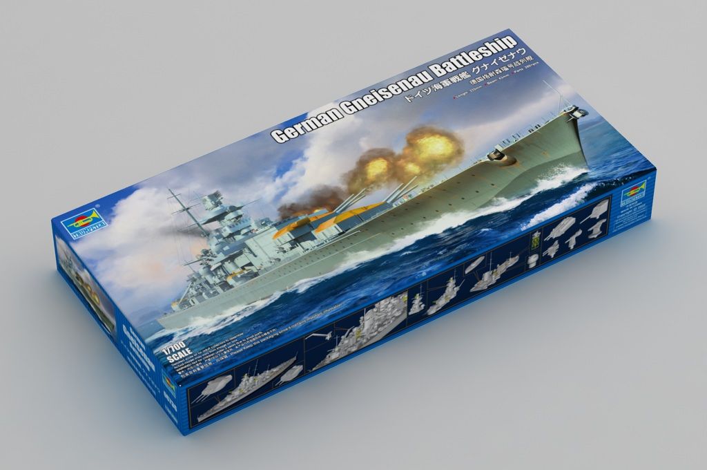 1:700 German Gneisenau Battleship