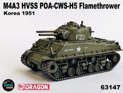 1:72 M4A3 HVSS POA-CWS-H5 Flamethrower Korea 1951