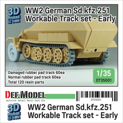 1:35 WW2 Sd.kfz.251 Workable Track set - Early type