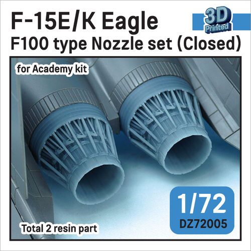 1:72 F-15E/K Eagle F100 type Nozzle set - Closed (for Academy)