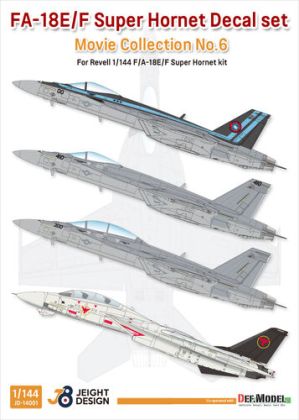 1:144 F/A-18E/F Super Hornet Decal set - Movie Collection No.6 (for Revell f-18E/F)