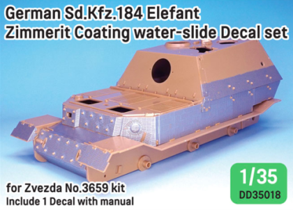 1:35 WWII German Elefant Zimmerit coating decal set