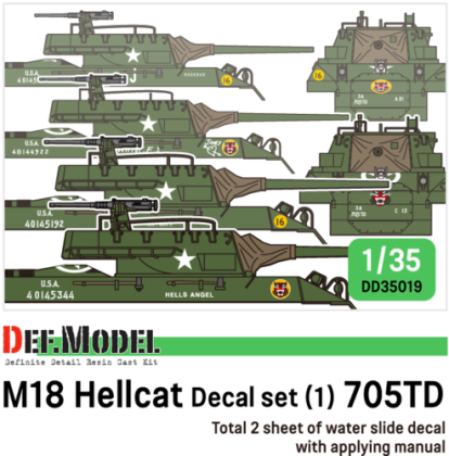 1:35 WWII US M18 Hellcat 705TD set