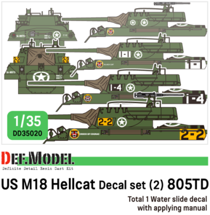 1:35 WWII US M18 Hellcat 805TD set
