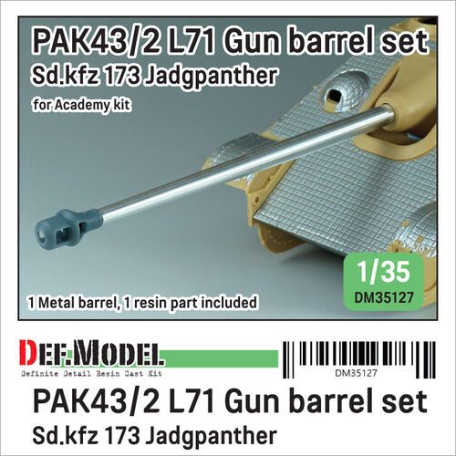 1:35 WWII German Jagdpanther PAK43/2 L71 gun for Academy kit