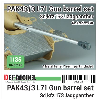 1:35 WWII German Jagdpanther PAK43/3 L71 gun for Academy kit