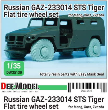 1:35 Russian GAZ-Tiger Flat tire set