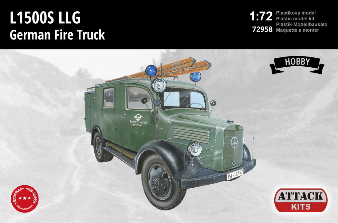 1:72 M.B. L1500S LLG German Fire Truck (Hobby Line)