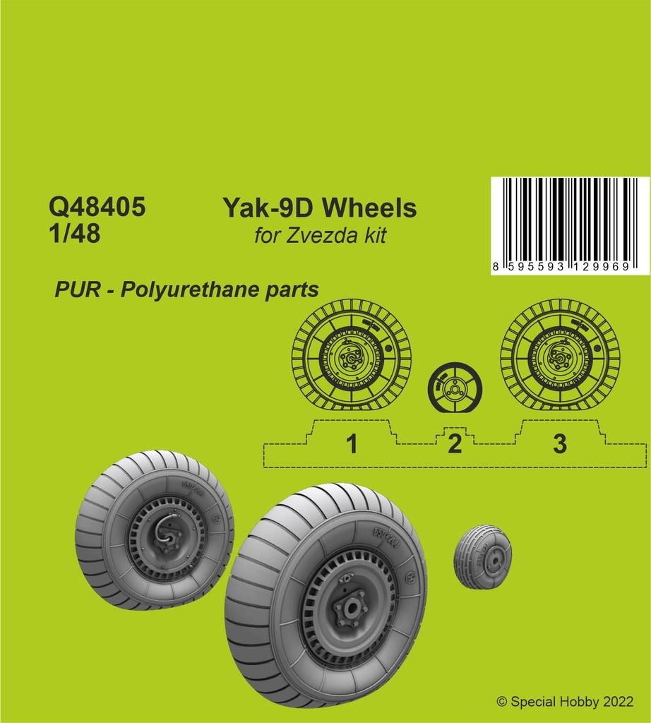 1:48 Yak-9D Wheels