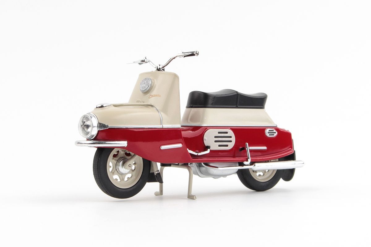 1:18 ČZ 175/501 (1958) - Tmavě Červená/Světle Šedá