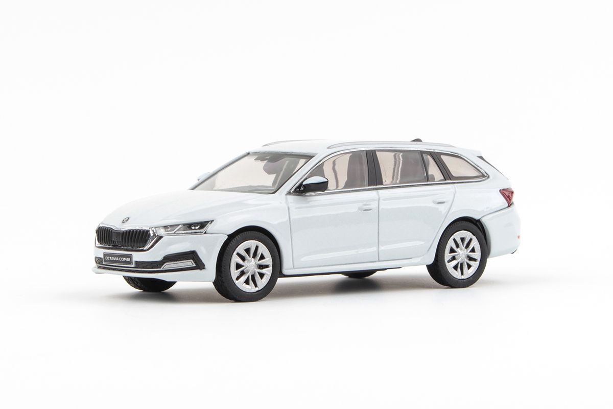 1:43 Škoda Octavia IV Combi (2020) - Bílá Moon Metalíza