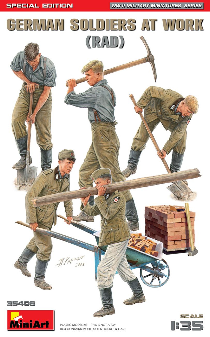 1:35 GERMAN SOLDIERS AT WORK (RAD) SPECIAL EDITION