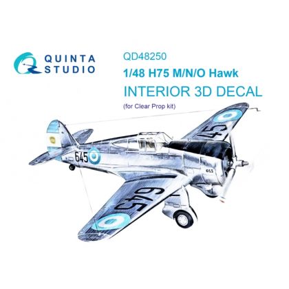 1:48 H75 M/N/O Hawk 3D-Printed & coloured Interior on decal paper (Clear Prop)