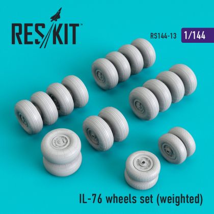 1:144 Ilyushin Il-76 wheels set (weighted)