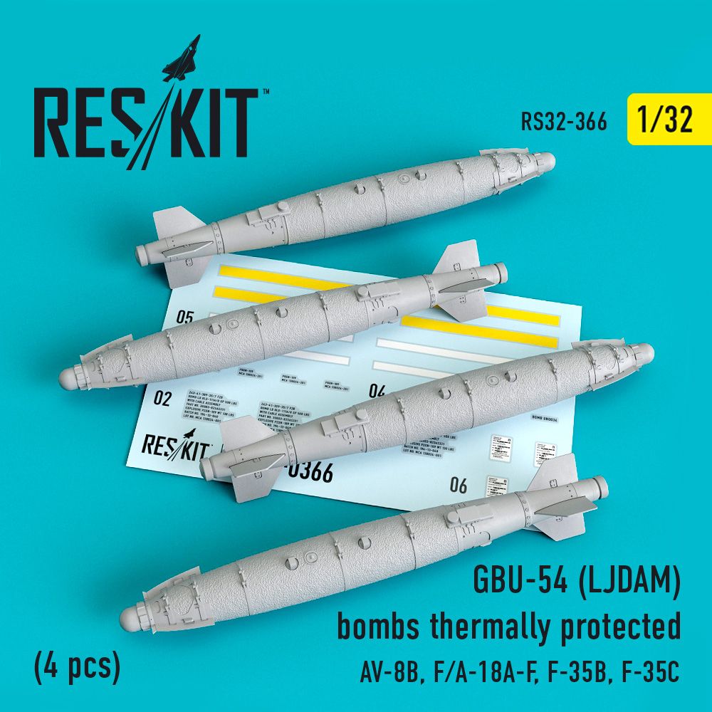 1:32 GBU-54 (LJDAM) bombs thermally protected (4 pcs) (AV-8B, F/A-18A-F, F-35B, F-35C)