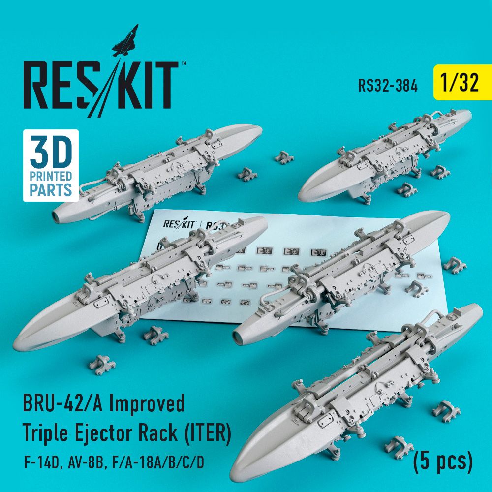 1:32 BRU-42/A Improved Triple Ejector Rack (ITER) (5 pcs) (F-14D, AV-8B, F/A-18A/B/C/D)