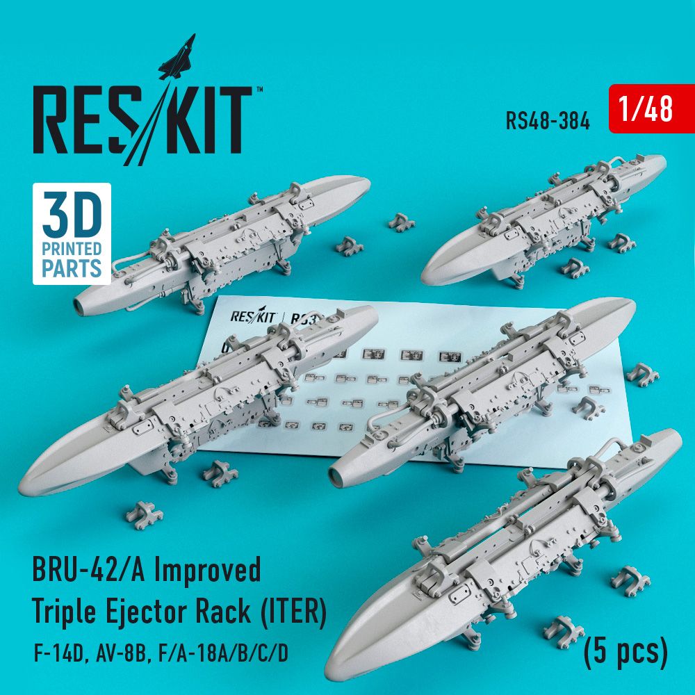 1:48 BRU-42/A Improved Triple Ejector Rack (ITER) (5 pcs) (F-14D, AV-8B, F/A-18A/B/C/D)