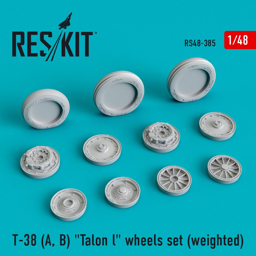 1:48 Northrop T-38A/T-34B Talon wheels set (weighted)