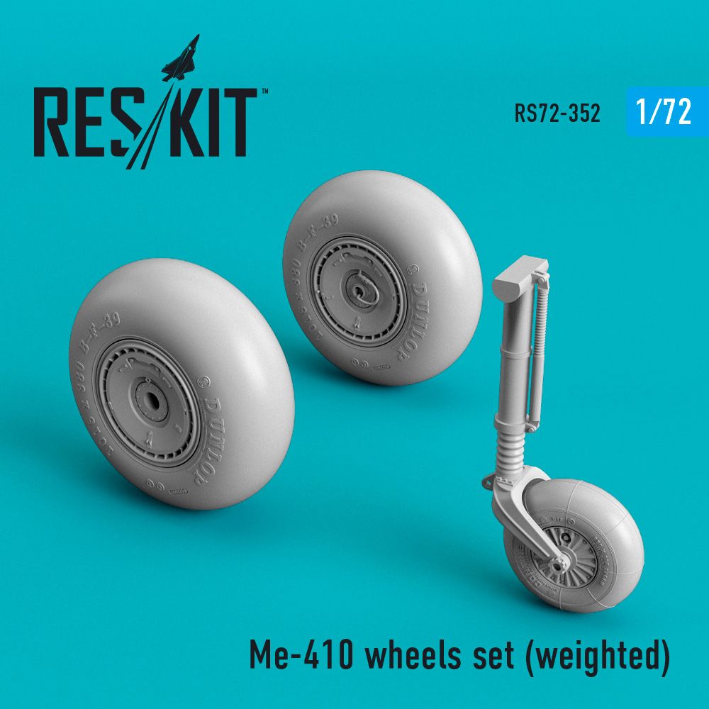 1:72 Me-410 wheels set (weighted)