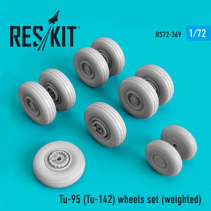 1:72 Tupolev Tu-95 (Tu-142) wheels set (weighted)
