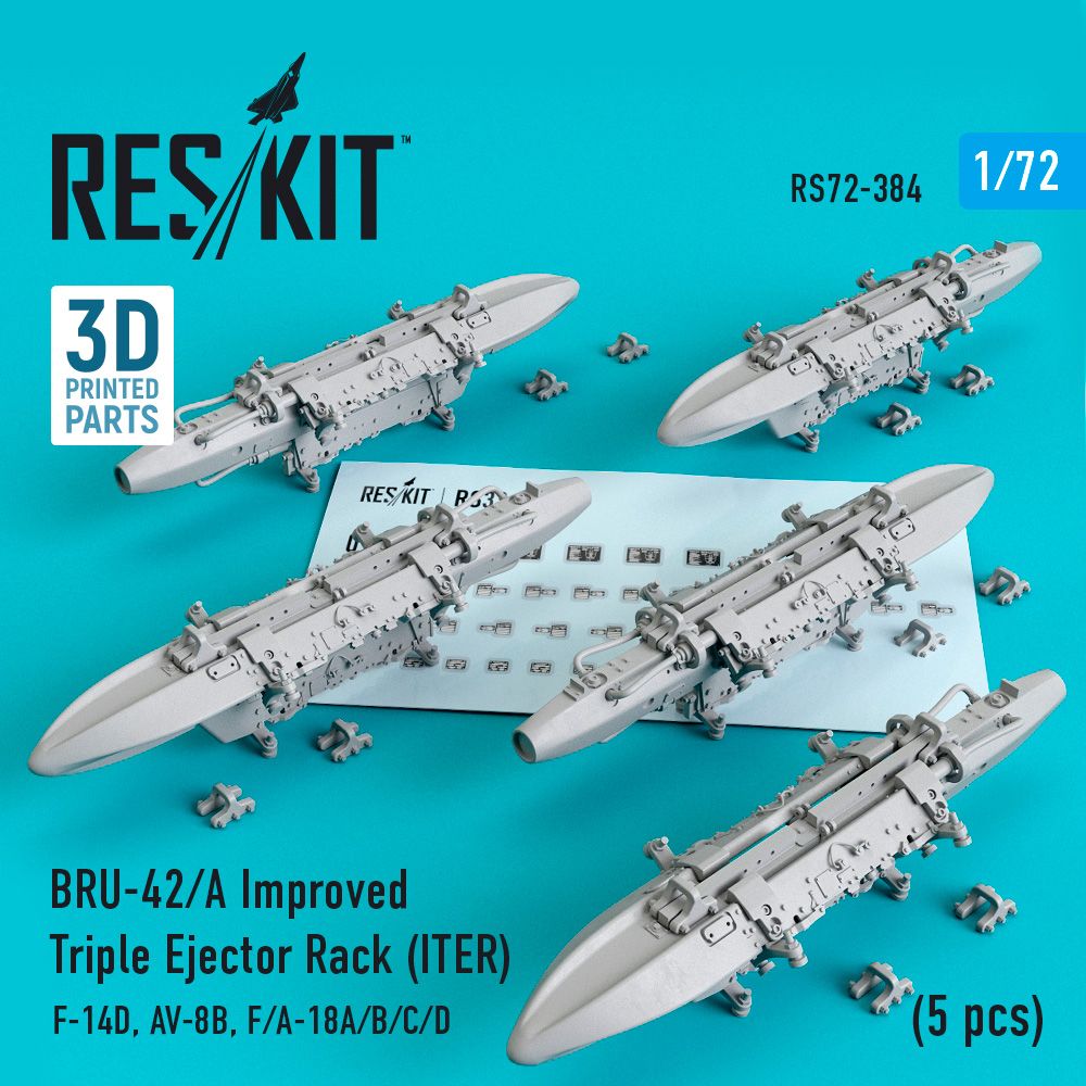 1:72 BRU-42/A Improved Triple Ejector Rack (ITER) (5 pcs) (F-14D, AV-8B, F/A-18A/F/A-18B/F/A-18C/F/A-18D)