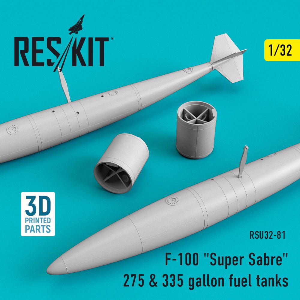 1:32 F-100D Super Sabre 275 & 335 gallon fuel tanks