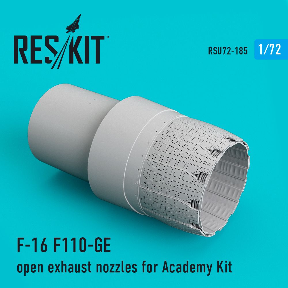 1:72 F-16A F110-GE open exhaust nozzles