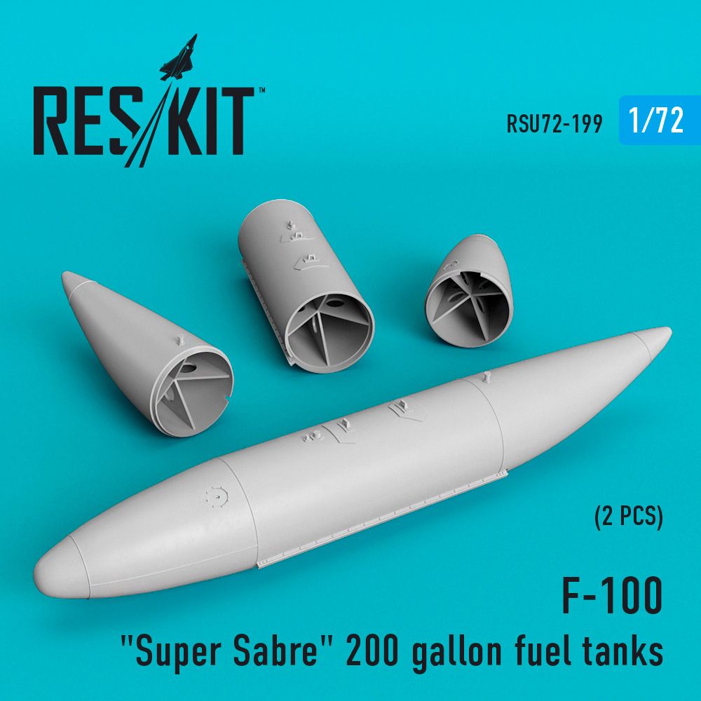 1:72 North-American F-100D Super Sabre 200 gallon fuel tanks