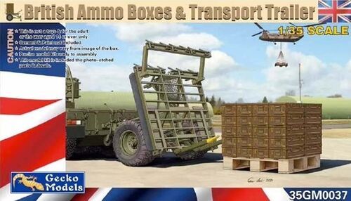1:35 British Ammo Boxes & Transport Trailer