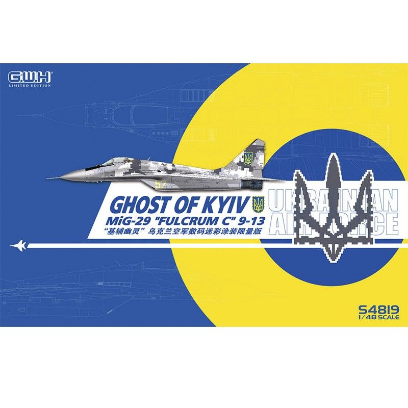 1:48 Ukrainian Air Force MIG-29 9-13 “Ghost of Kiev” Digital Camouflage Limited Edition