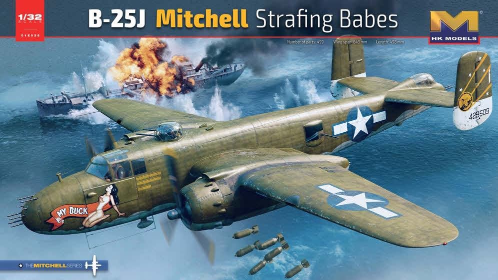1:32 NAA B-25J Mitchell Strafing Babes