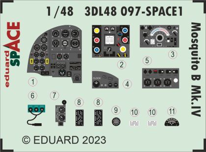 1:48 de Havilland Mosquito B Mk.IV SPACE set
