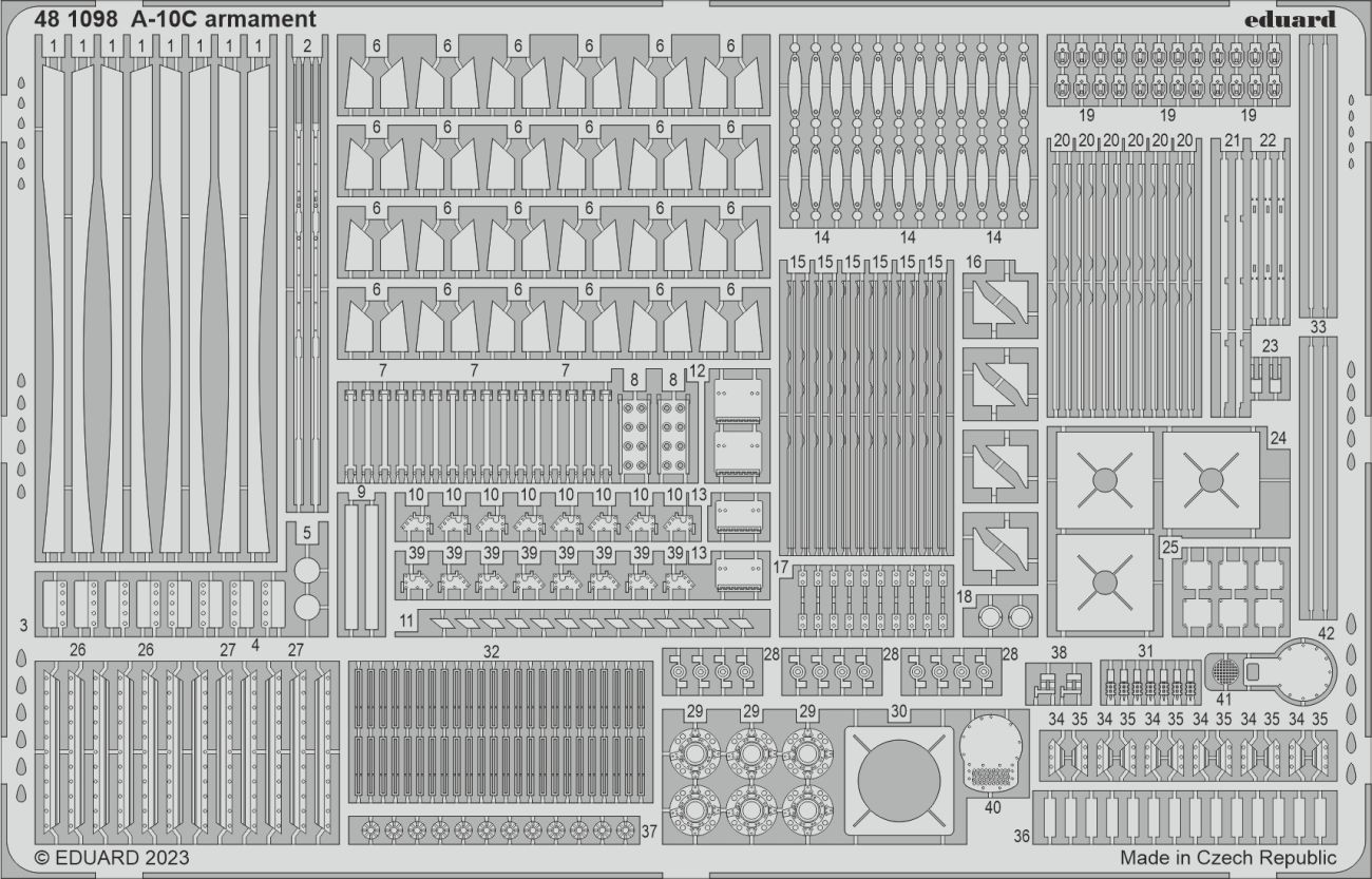 1:48 Fairchild A-10C Thunderbolt II armament